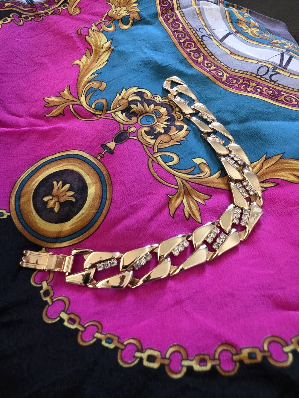 Vintage Gold Chunky Link Bracelet